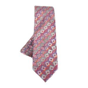 Barcelona Cravatte Men's Tie & Hanky Set Pink Orange Fuchsia Teal Cobalt Blue 3"